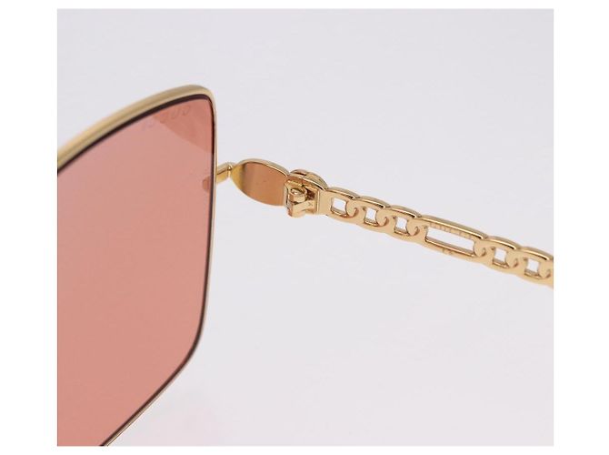 Gafas de sol GUCCI metal Gold Tone Auth 204164M - vista 9