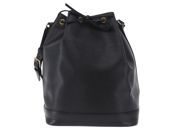 LOUIS VUITTON Borsa a tracolla Epi Noe Nera M44002 LV Auth 201222V Nero - vista 13