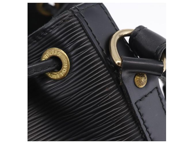 LOUIS VUITTON Borsa a tracolla Epi Noe Nera M44002 LV Auth 201222V Nero - vista 21