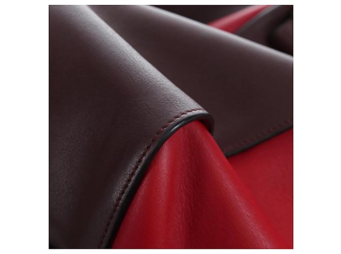 LOEWE Hammock Schultertasche aus Leder Rot Gold Authentisch 203238M Golden - Ansicht 20