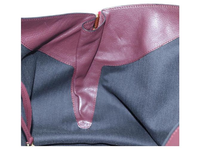 LOEWE Hammock Schultertasche aus Leder Rot Gold Authentisch 203238M Golden - Ansicht 23