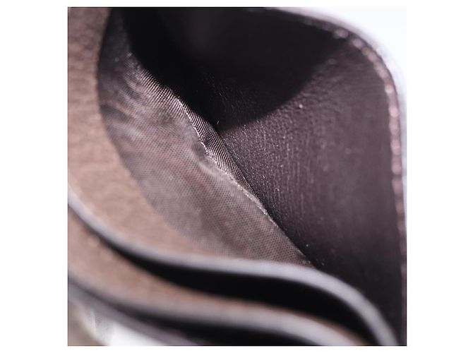 Tarjetero GUCCI Web Sherry Line PVC Brown Gold 523159 Auth 204103V Castaño Dorado - vista 10