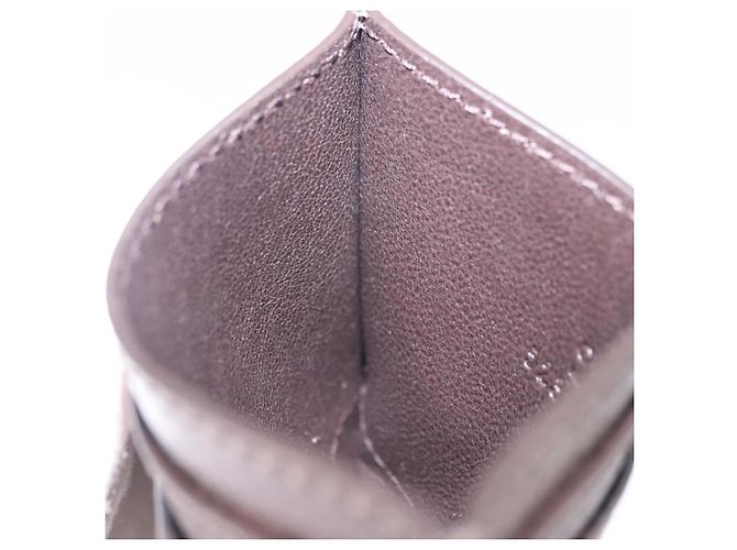Tarjetero GUCCI Web Sherry Line PVC Brown Gold 523159 Auth 204103V Castaño Dorado - vista 18