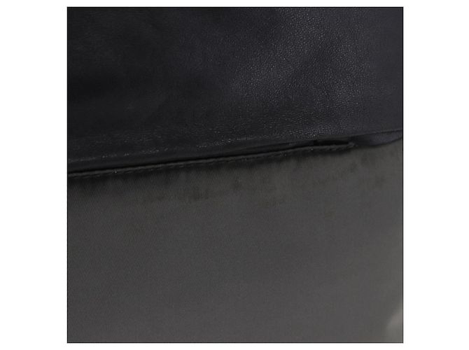 Bolsa de mão PRADA Nylon Gray Silver Auth ka6185A Marrom Prata - vista 2