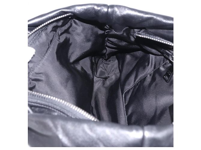 Bolsa de mão PRADA Nylon Gray Silver Auth ka6185A Marrom Prata - vista 24