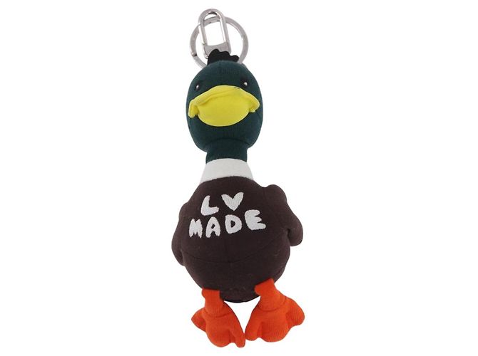 LOUIS VUITTON MADE NIGO LV Squared Porte Cre Duck Charm MP3222 LV Auth 167612SM Argento Verde - vista 13