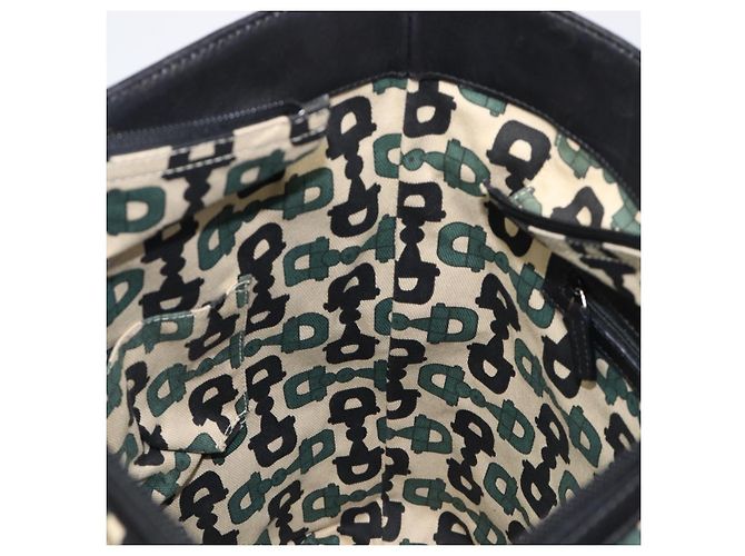 Borsa Tote GUCCI GuccissimaGG in Pelle Nera e Oro 145984 Auth 204661V Nero - vista 22