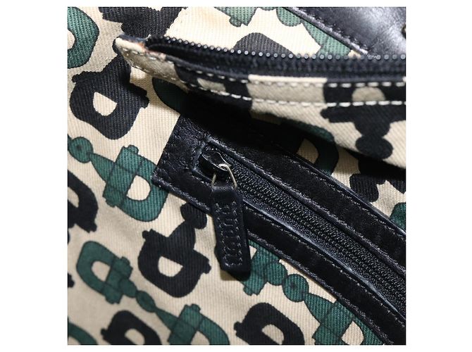 Borsa Tote GUCCI GuccissimaGG in Pelle Nera e Oro 145984 Auth 204661V Nero - vista 23