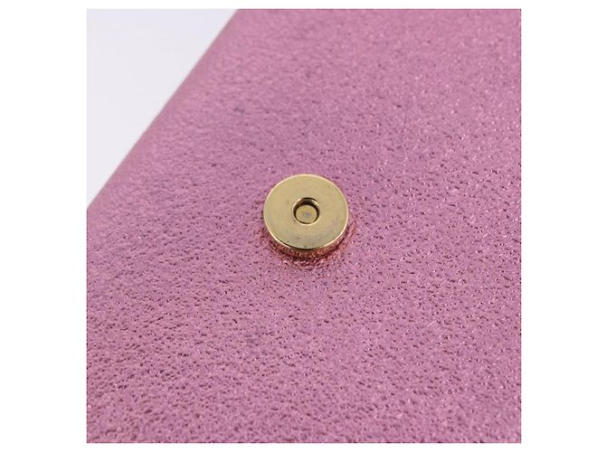 Autre Marque SAINT LAURENT Borsa a tracolla con catena in pelle Rosa Tono Oro Auth ka6239M - vista 22