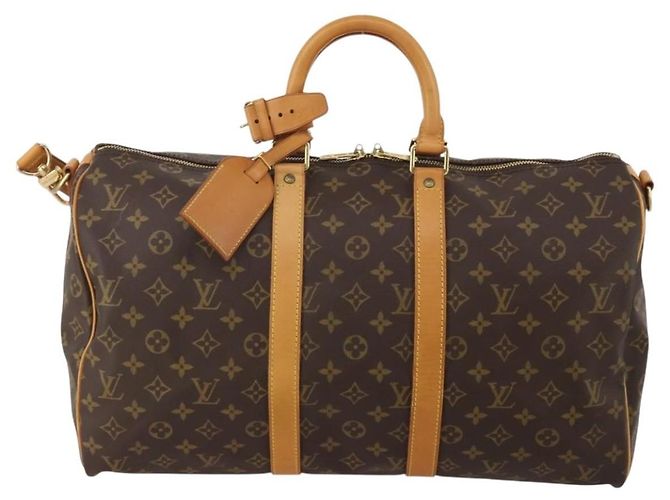 LOUIS VUITTON Monogram Keepall Bandouliere 45 Borsa Boston M41418 LV Auth 199045A Monogramma - vista 13