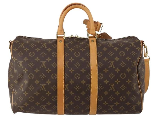 LOUIS VUITTON Monogram Keepall Bandouliere 45 Borsa Boston M41418 LV Auth 199045A Monogramma - vista 2