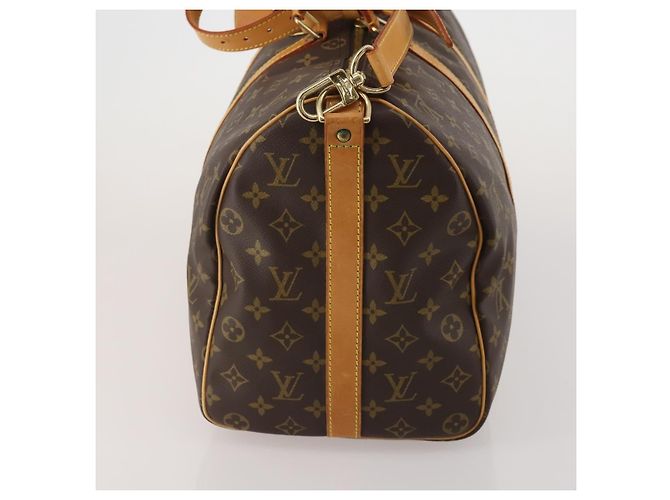 LOUIS VUITTON Monogram Keepall Bandouliere 45 Borsa Boston M41418 LV Auth 199045A Monogramma - vista 3