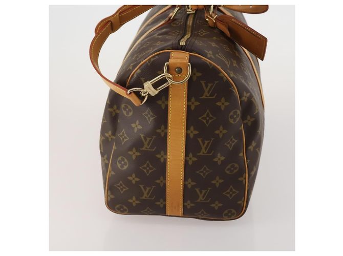 LOUIS VUITTON Monogram Keepall Bandouliere 45 Borsa Boston M41418 LV Auth 199045A Monogramma - vista 4