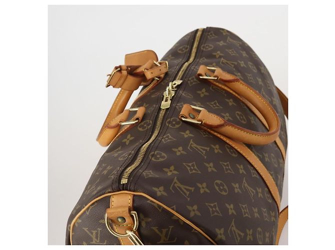 LOUIS VUITTON Monogram Keepall Bandouliere 45 Borsa Boston M41418 LV Auth 199045A Monogramma - vista 6