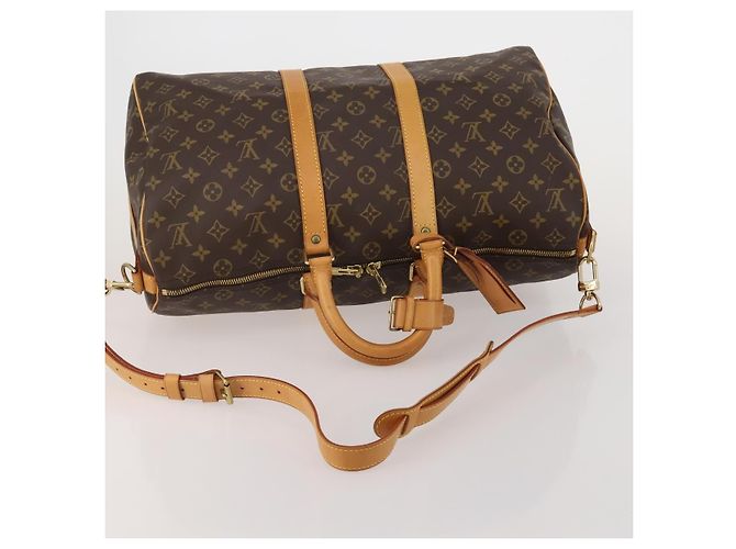 LOUIS VUITTON Monogram Keepall Bandouliere 45 Borsa Boston M41418 LV Auth 199045A Monogramma - vista 7