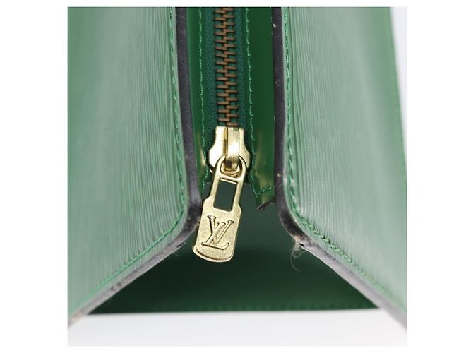 LOUIS VUITTON Epi Sac Triangle Hand Bag Green M52094 LV Auth 204080 Verde - vista 10