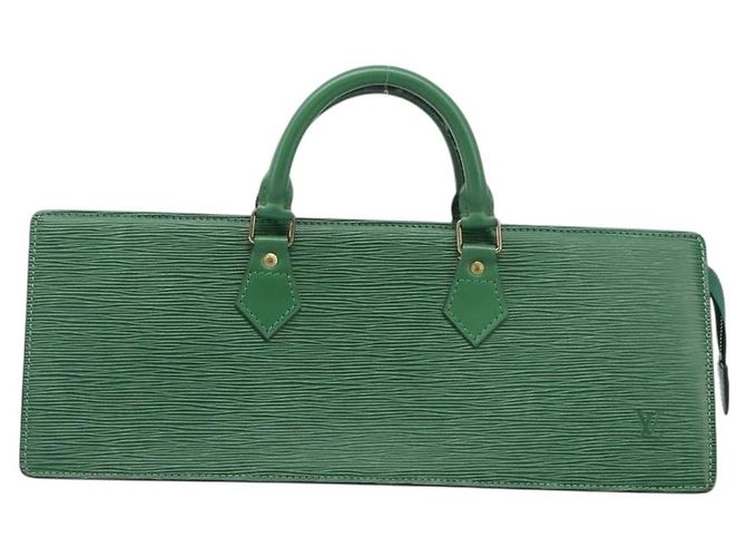 LOUIS VUITTON Epi Sac Triangle Hand Bag Green M52094 LV Auth 204080 Verde - vista 13