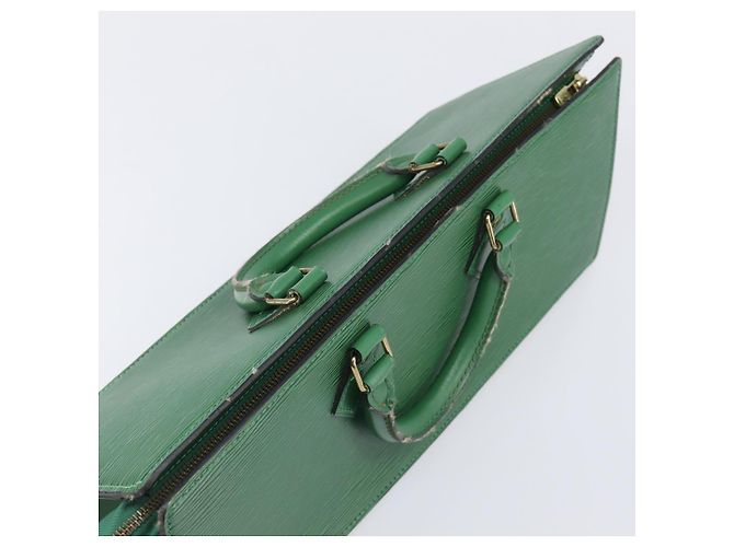 LOUIS VUITTON Epi Sac Triangle Hand Bag Green M52094 LV Auth 204080 Verde - vista 6