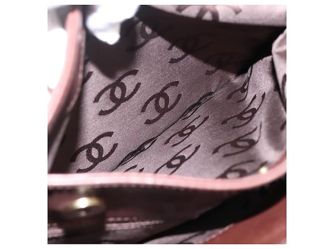 Bolso Tote CHANEL de cuero marrón detalles dorados CC Auth 204638V Castaño - vista 22