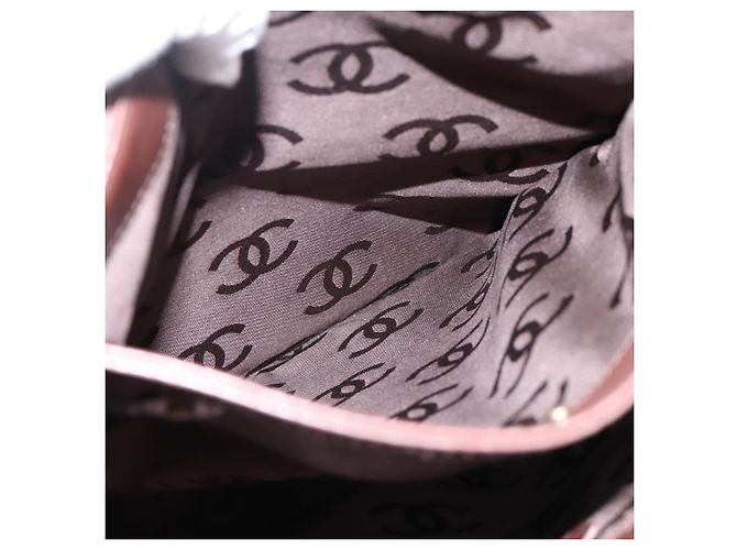 Bolso Tote CHANEL de cuero marrón detalles dorados CC Auth 204638V Castaño - vista 23