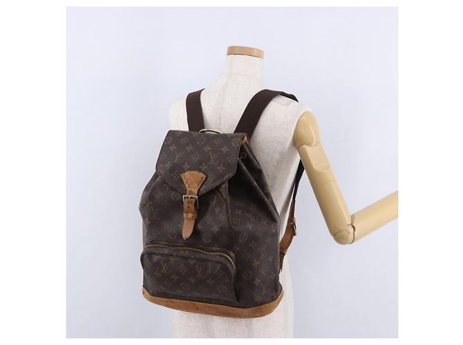 Zaino LOUIS VUITTON Monogram Montsouris GM M51135 LV Auth 196867 Monogramma - vista 28