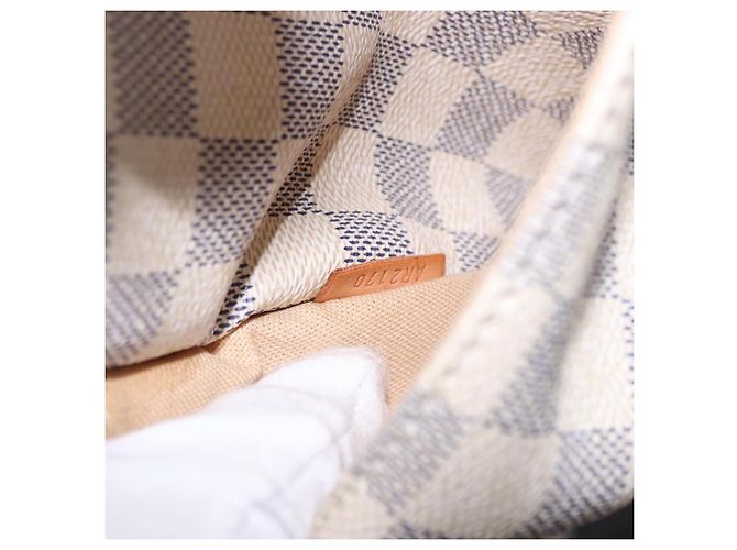 Saco Tote LOUIS VUITTON Damier Azur Totally MM N51262 LV Auth 204356 - vista 12