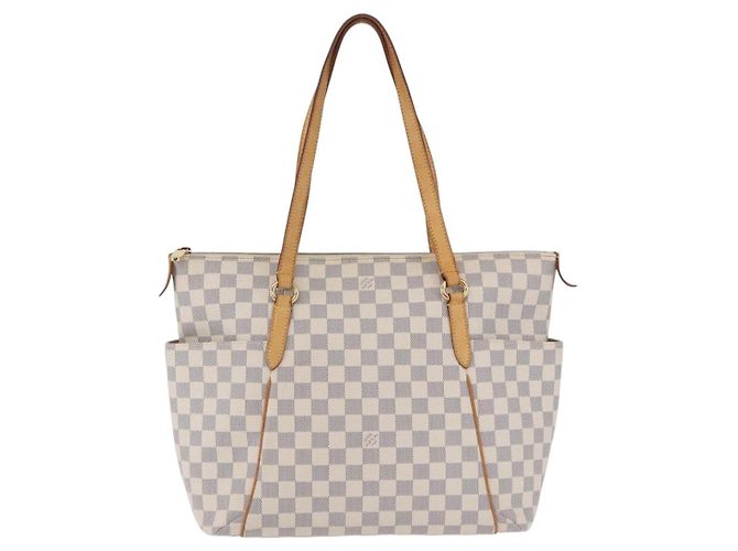 Saco Tote LOUIS VUITTON Damier Azur Totally MM N51262 LV Auth 204356 - vista 13