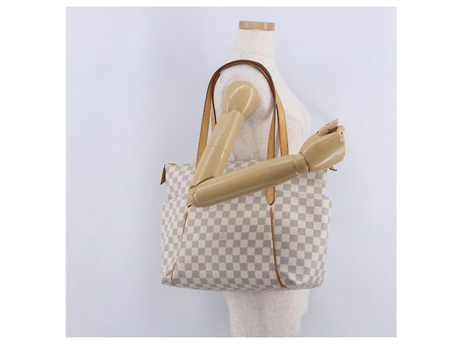 Saco Tote LOUIS VUITTON Damier Azur Totally MM N51262 LV Auth 204356 - vista 28