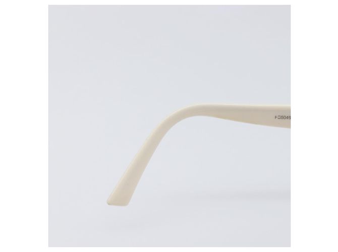 Gafas de sol FENDI Plástico Blanco Tono Dorado Auth BA15591 - vista 17