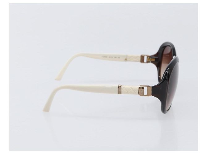 Gafas de sol FENDI Plástico Blanco Tono Dorado Auth BA15591 - vista 4