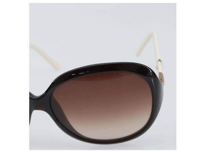 Gafas de sol FENDI Plástico Blanco Tono Dorado Auth BA15591 - vista 6