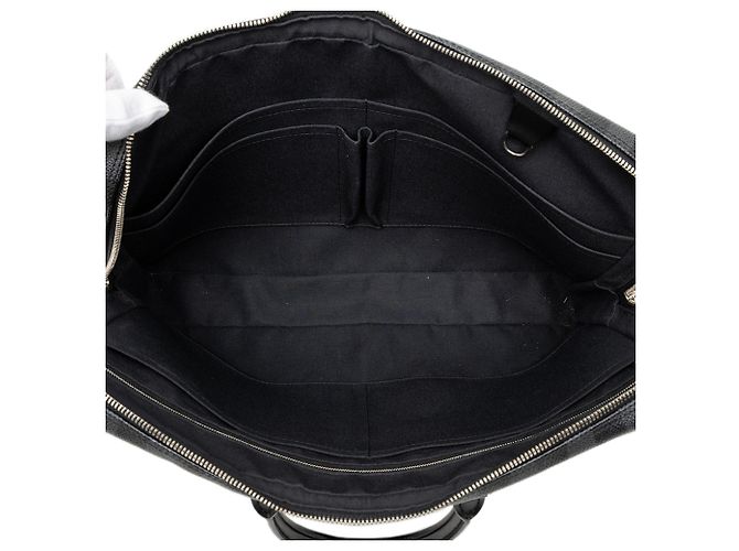 Borsa Business Louis Vuitton Damier Graphite Porte Documents Voyage PM Nera Nero - vista 4