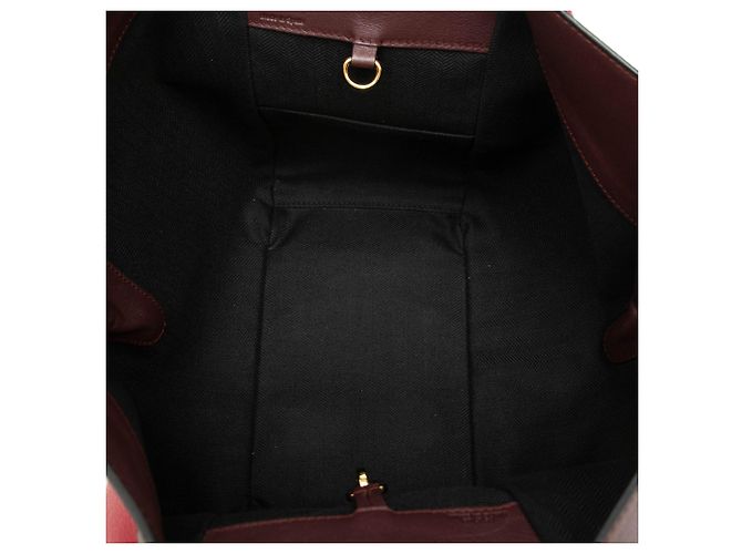 Borsa Satchel Hammock LOEWE Small Bicolor in pelle di vitello rossa Rosso - vista 4