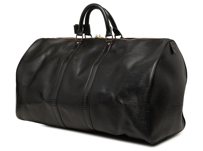 Mala de Viagem Louis Vuitton Epi Keepall 60 Preta Preto - vista 2