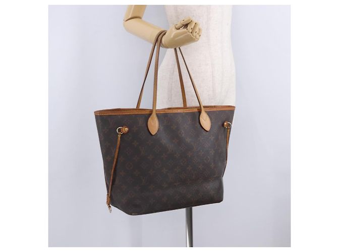 Borsa Tote LOUIS VUITTON Monogram Neverfull MM M40156 LV Auth 204720 Monogramma - vista 34