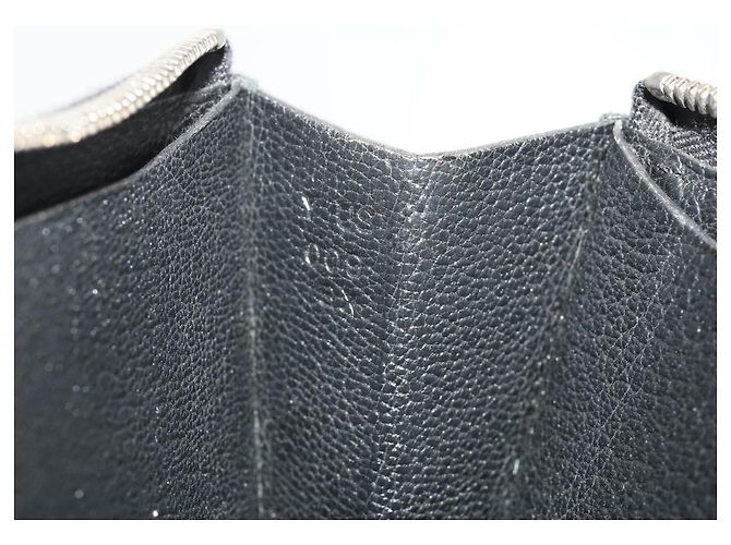 Hermès HERMES Combine Remix Duo Dogon Pouch Leather Black Silver Auth 204779M Nero Argento - vista 11