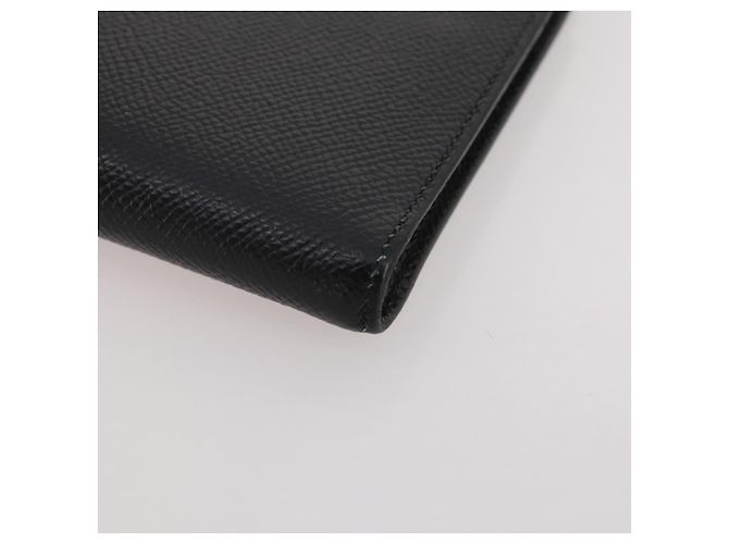 Hermès HERMES Combine Remix Duo Dogon Pouch Leather Black Silver Auth 204779M Nero Argento - vista 14