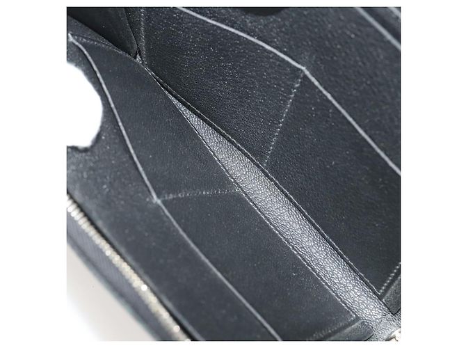 Hermès HERMES Combine Remix Duo Dogon Pouch Leather Black Silver Auth 204779M Nero Argento - vista 18