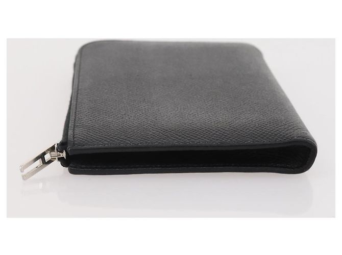 Hermès HERMES Combine Remix Duo Dogon Pouch Leather Black Silver Auth 204779M Nero Argento - vista 4