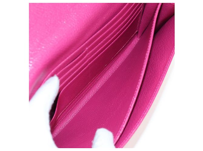 Carteira Miu Miu em couro rosa autêntica BA15726V - vista 22