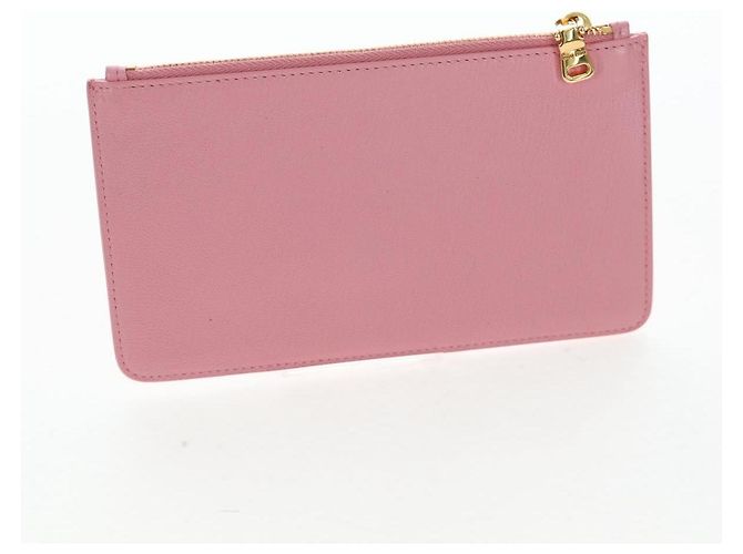 Carteira Miu Miu em couro rosa autêntica BA15726V - vista 33