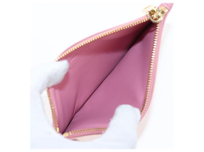 Carteira Miu Miu em couro rosa autêntica BA15726V - vista 36