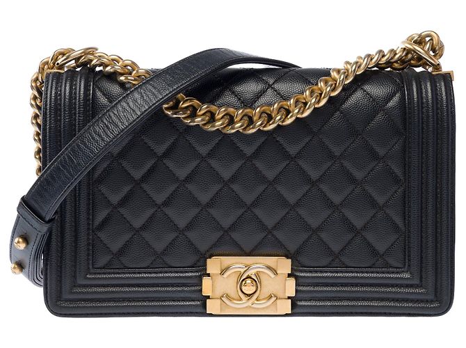 Borsa CHANEL Boy in Pelle Nera - 103928 Nero - vista 2
