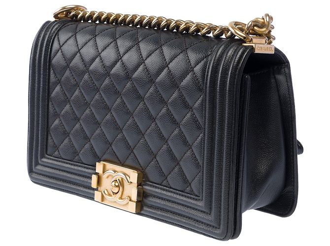 Borsa CHANEL Boy in Pelle Nera - 103928 Nero - vista 4