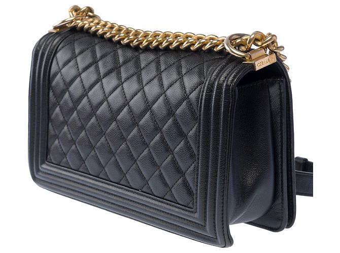 Borsa CHANEL Boy in Pelle Nera - 103928 Nero - vista 5