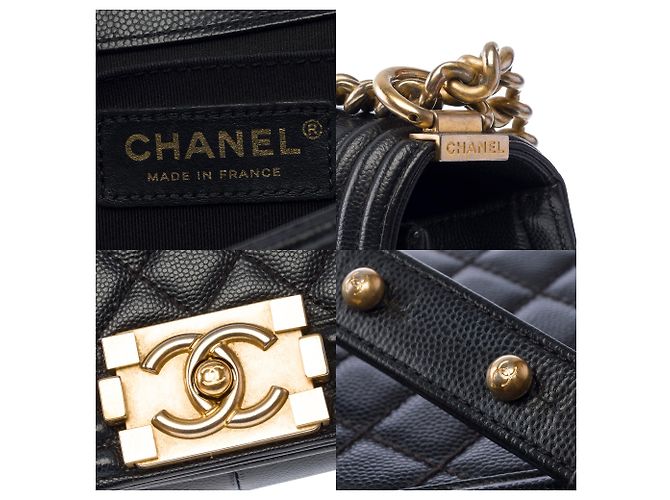 Borsa CHANEL Boy in Pelle Nera - 103928 Nero - vista 6