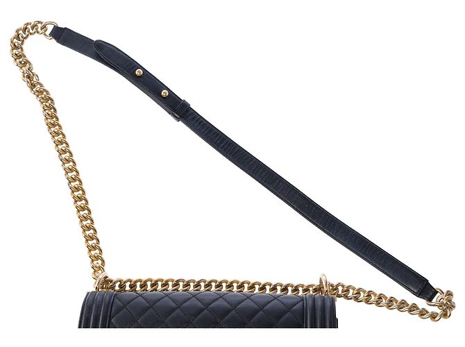 Borsa CHANEL Boy in Pelle Nera - 103928 Nero - vista 9
