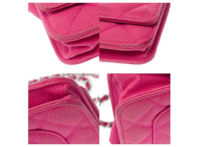 Borsa CHANEL Wallet on Chain in Pelle Rosa - 103854 - vista 12