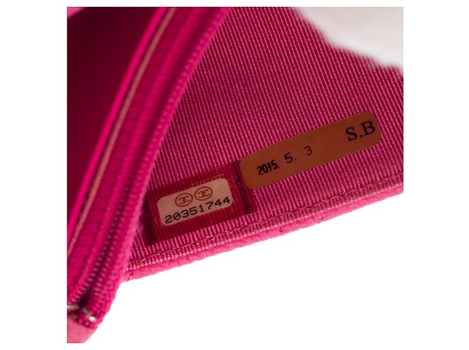 Borsa CHANEL Wallet on Chain in Pelle Rosa - 103854 - vista 8