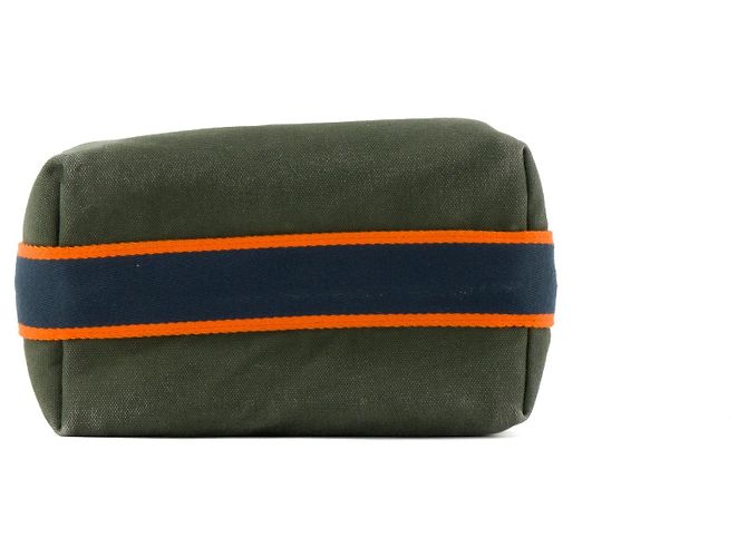 HERMÈS - Hermès Bride-à-Brac PM Clutch aus multicolorigem Canvas Khaki - Ansicht 4